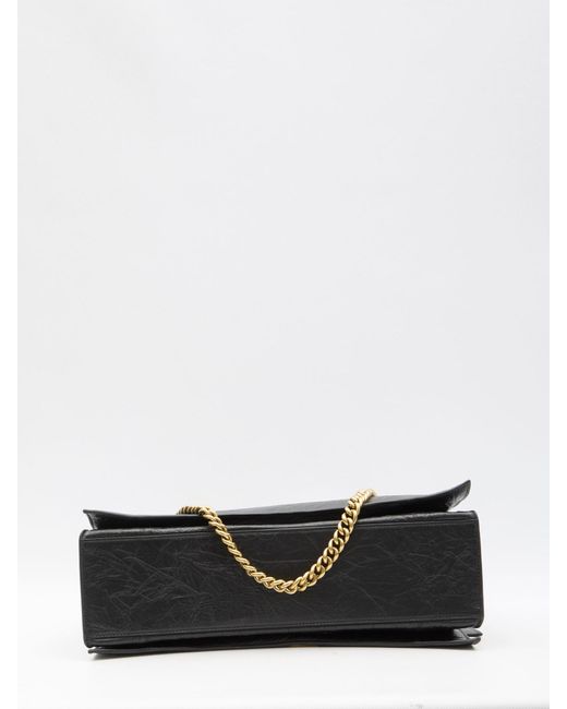 Balenciaga Black Large Crush Bag