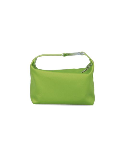 Eera Green Satin Moon Handbag