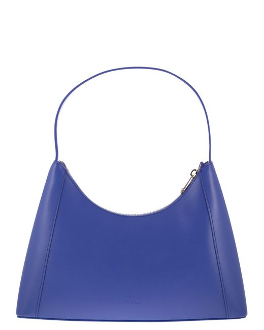 Furla Blue Diamante Small Shoulder Bag
