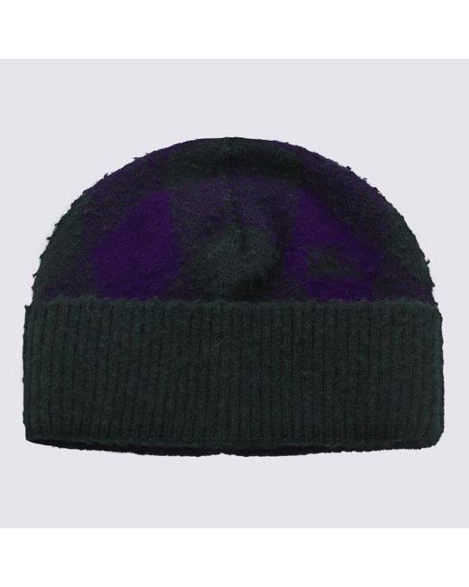Burberry Blue Wine And Wool Hat for men