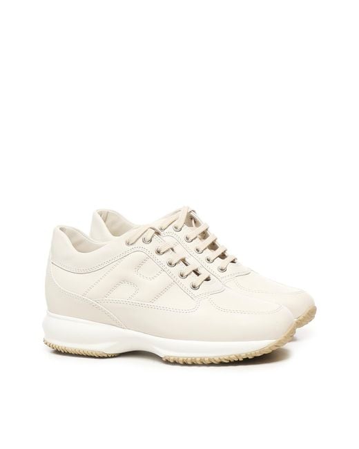Hogan White Interactive Sneakers
