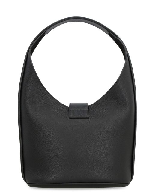 Ferragamo Black Leather Hobo-Bag