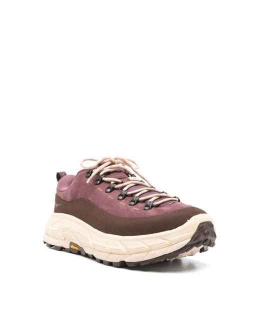 Hoka One One Pink Tor Summit Vibram Sneakers Shoes for men