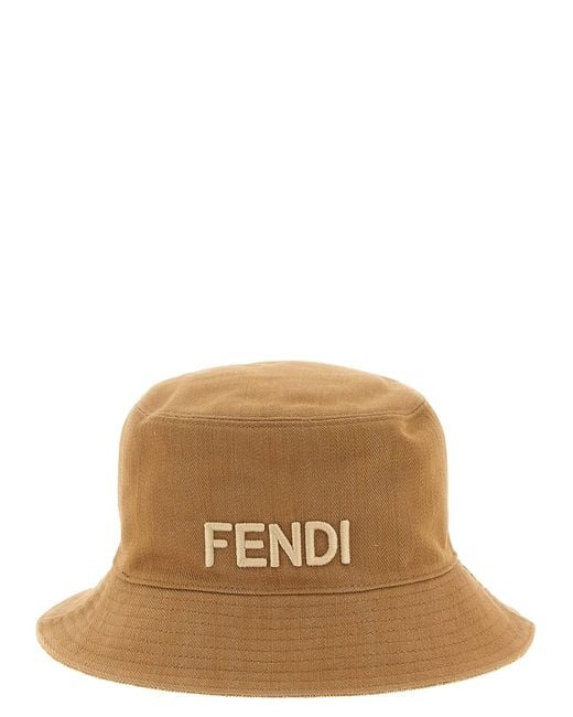 Fendi Brown Reversible Bucket Hat