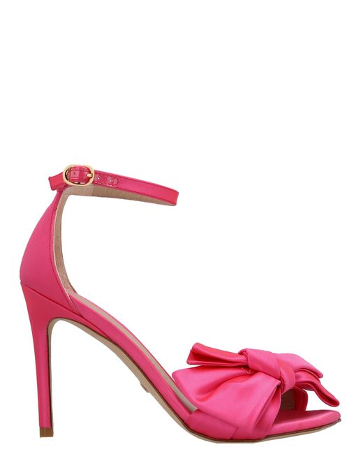 Stuart Weitzman Pink 'Nudistcurver Loveknot' Sandals