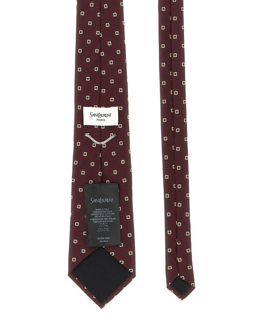 Saint Laurent Purple 'Petits Losan' Tie for men