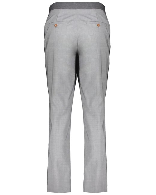 Burberry Gray Wool Trousers