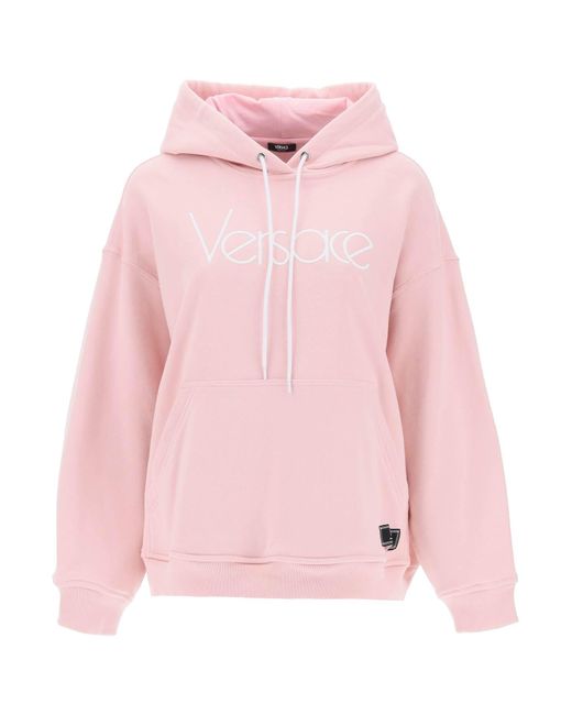 Versace Pink Hoodie With 1978 Re Edition Logo
