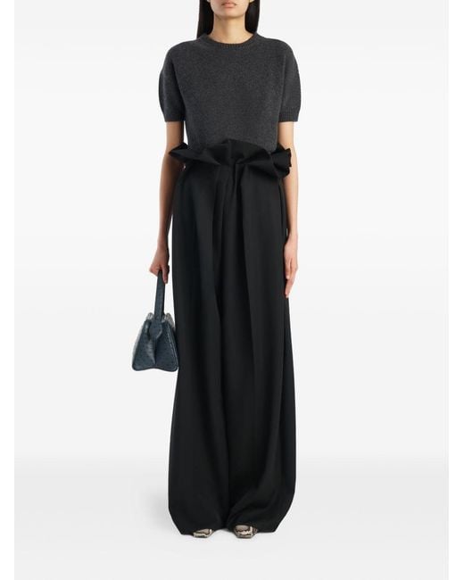 Khaite Gray Cashmere Sweater Golden