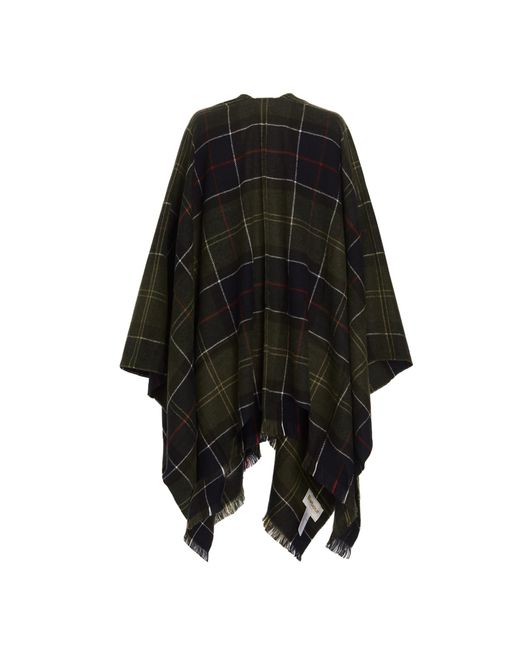 Barbour Synthetic Tartan Staffin Cape in Green (Black) - Save 11% | Lyst