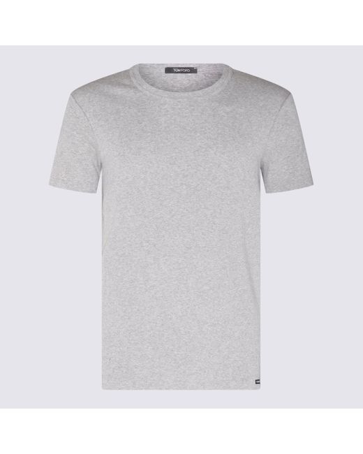 Tom Ford Gray T-shirts And Polos Grey for men