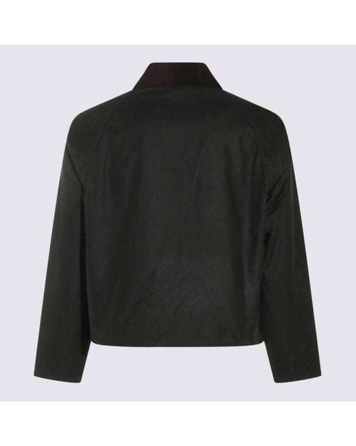 Barbour Black Cotton Casual Jacket for men