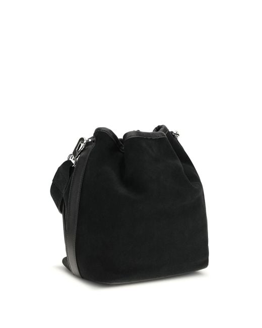 Pierre Hardy Black Alpha Bucket Bag Suede Calf Leather Bos Taurus