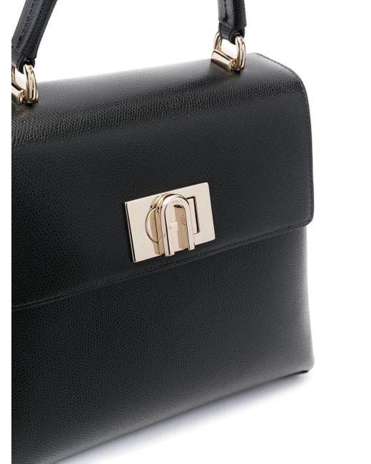 Furla Black 1927 S Top Handle Bags
