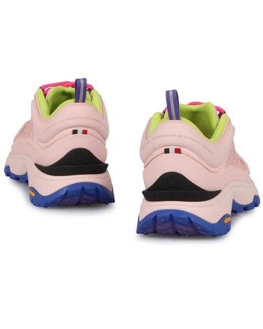 Moncler Pink Trailgrip Lite Low-Top Sneakers Upper: Polyamide Trainers