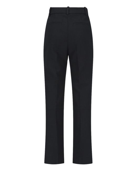 Victoria Beckham Blue Tailored Trousers