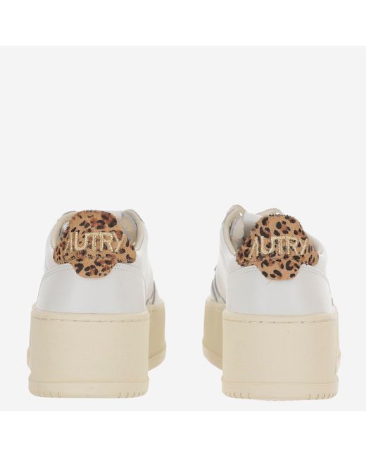 Autry White Lace Up Sneakers