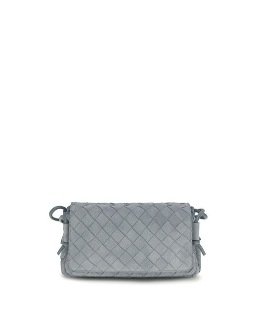 Bottega Veneta Gray Clutch Notturno Calf Leather Bags