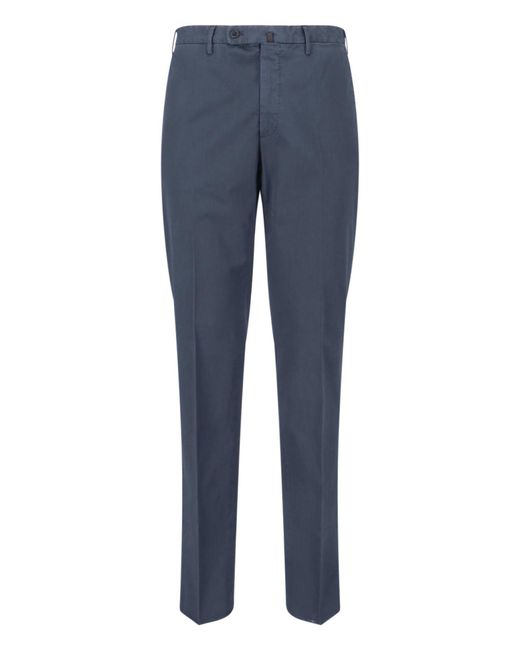 Incotex Blue Trousers Cotton for men
