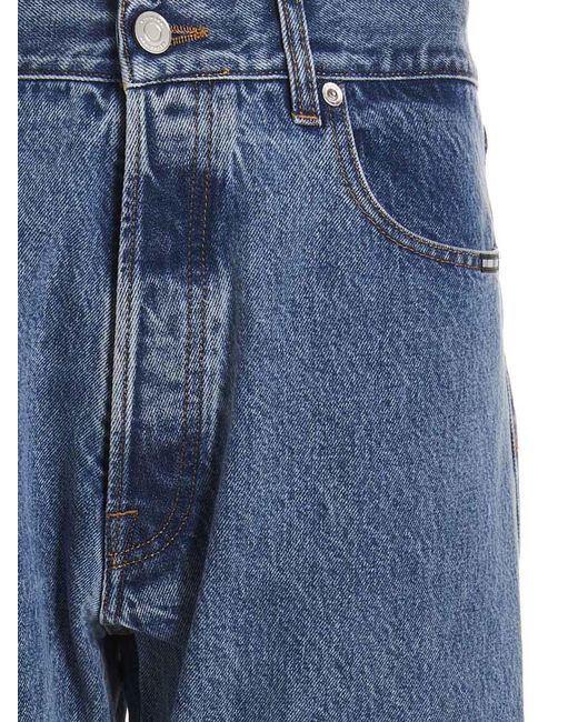VTMNTS Blue 5-Pocket Jeans Cotton for men
