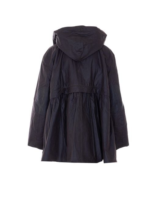 BARBOUR X GANNI Blue Coats Waxed Cotton