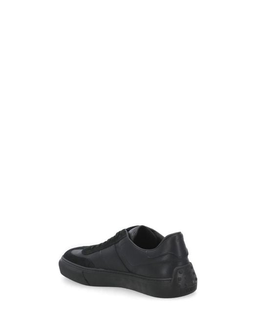 Tod's Black Smooth Leather Sneakers for men