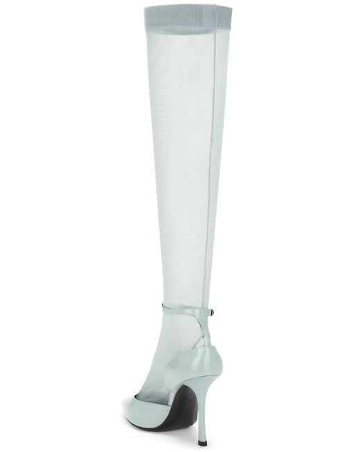 Givenchy White Show Stocking Pump 95Mm_Grey