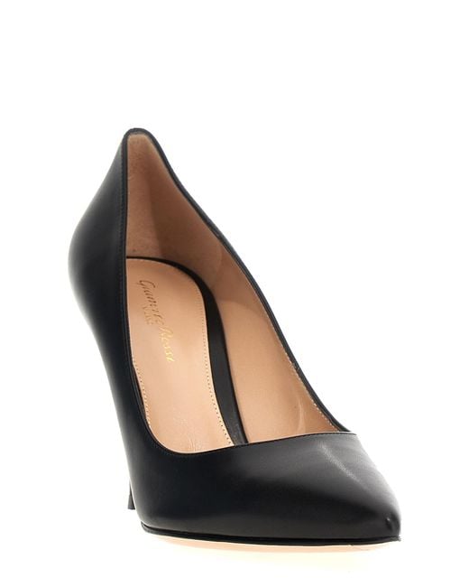 Gianvito Rossi Black 'Gianvito 85' Pumps