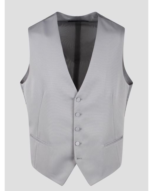 Tagliatore Gray Tailored Waistcoat for men