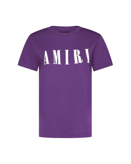 Tシャツ・カットソー AMIRI Woman Polo Shirt Violet AWKNPO1007 BURGUNDY Amiri T-shirt in Purple | Lyst