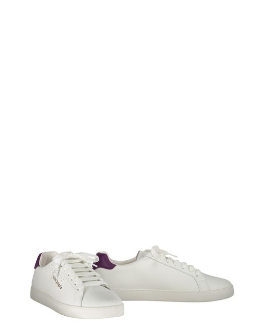Palm Angels White New Tennis Leather Sneakers for men