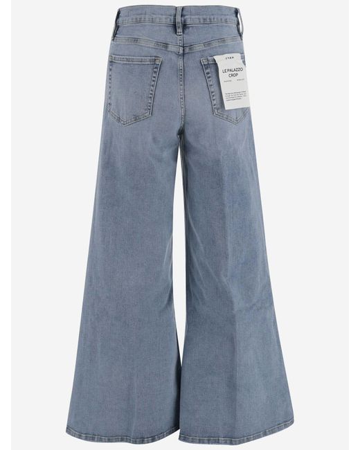 FRAME Blue Stretch Cotton Jeans