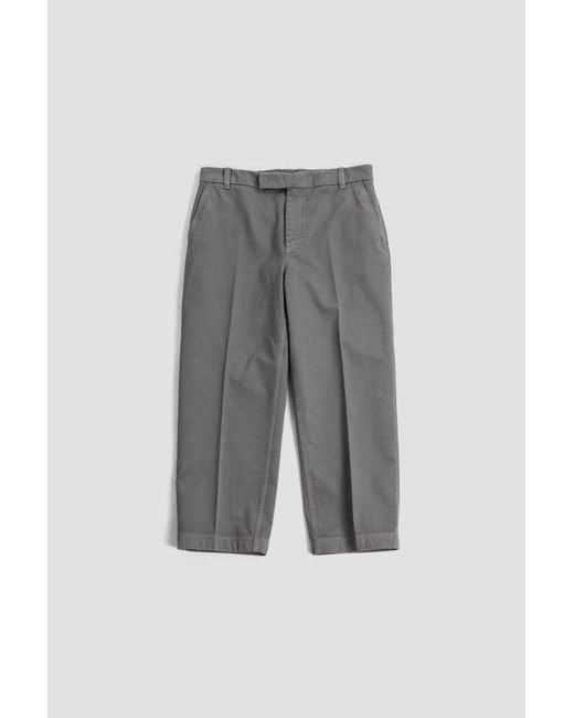 Thom Browne Gray Utility Chino Trousers for men