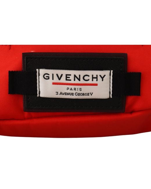 Givenchy Red Elegant Large Bum Belt Bag for men