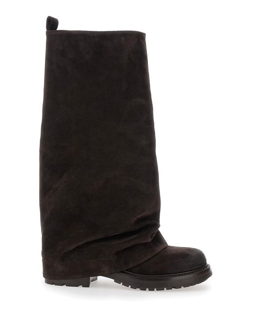 Strategia Multilayer Combat Boots With One Block Sole in Black | Lyst UK