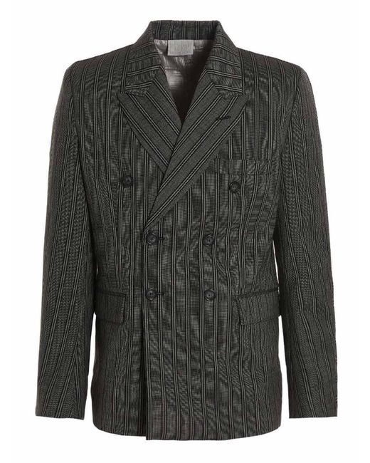 VTMNTS Black Blazer 'tonal Double Breasted Tailored' for men