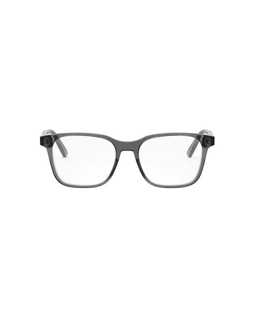 Dior Brown Eyeglasses Square Full Rim, Frame And Clear Demo Lens Botanicaos1I4500 for men