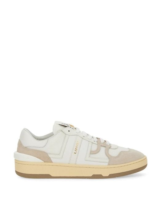Lanvin White Sneaker Clay Polyester Trainers