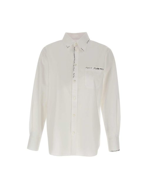 Marni White Organic Cotton Shirt