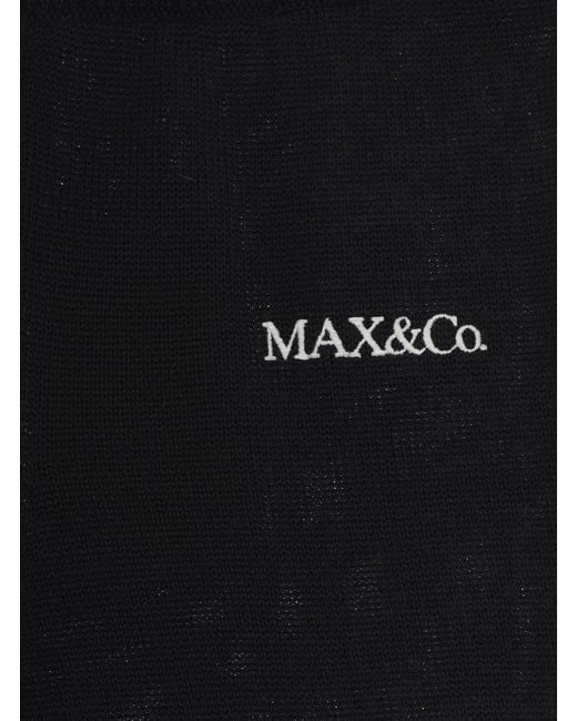MAX&Co. Black Girls Wool-Blend Trousers
