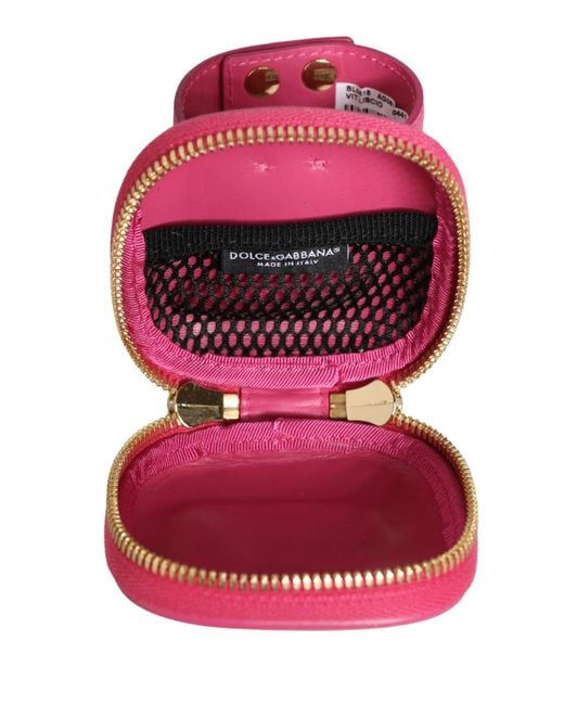 Dolce & Gabbana Red Calf Leather Dg Logo Multifunctional Kit Borse Bag