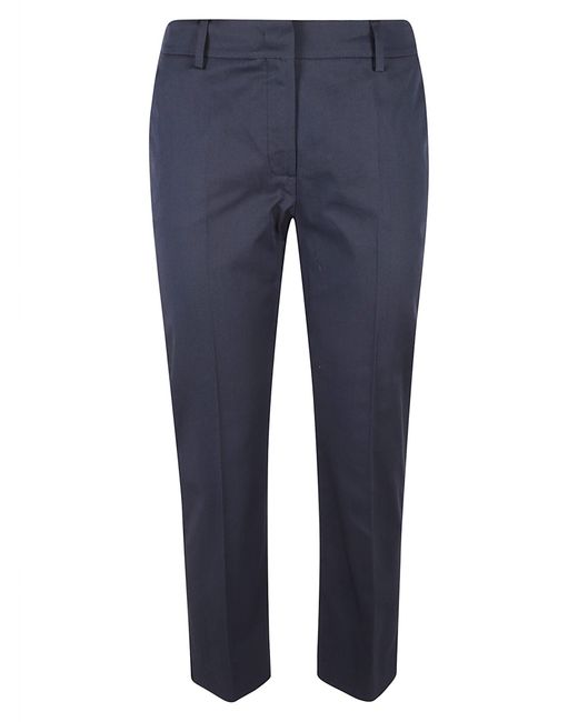 Weekend by Maxmara Blue Cecco Straight Leg Cropped Pants
