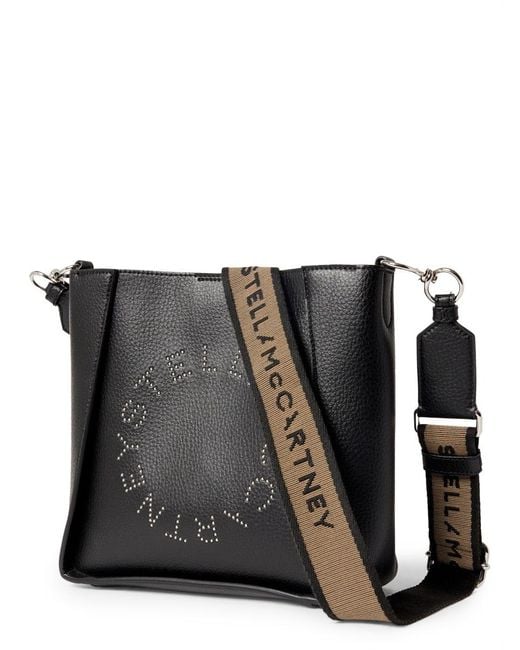 Stella McCartney Black Bag With Logo Polyamide Shoulder