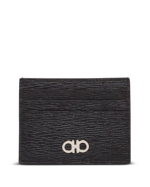 Ferragamo Red Cardholder Revival Leather Calf Accessory for men