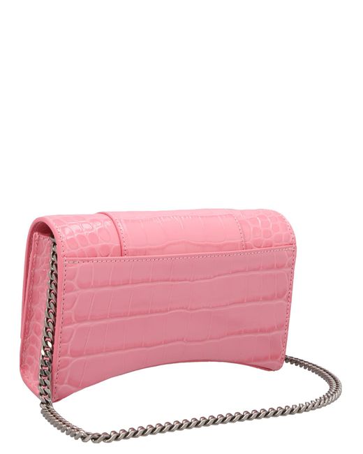 Balenciaga Pink Hourglass Wallets, Card Holders