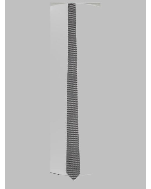Lardini Gray Tie Silk Ties & Bow for men