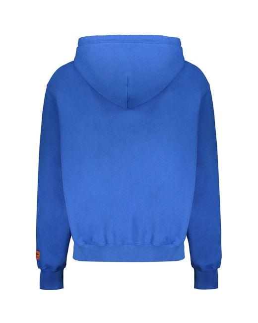 Heron Preston Blue Printed Cotton Sweatshirt for men