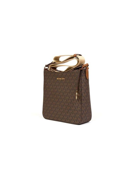 Michael Kors Brown Crossbody Bag 89.Coated Canvas Crossbody-Bags