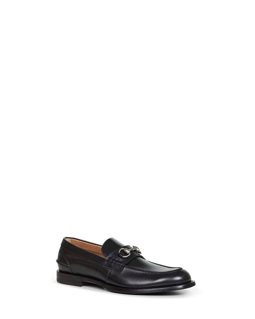 Gucci White Leather Loafers With Horsebit for men