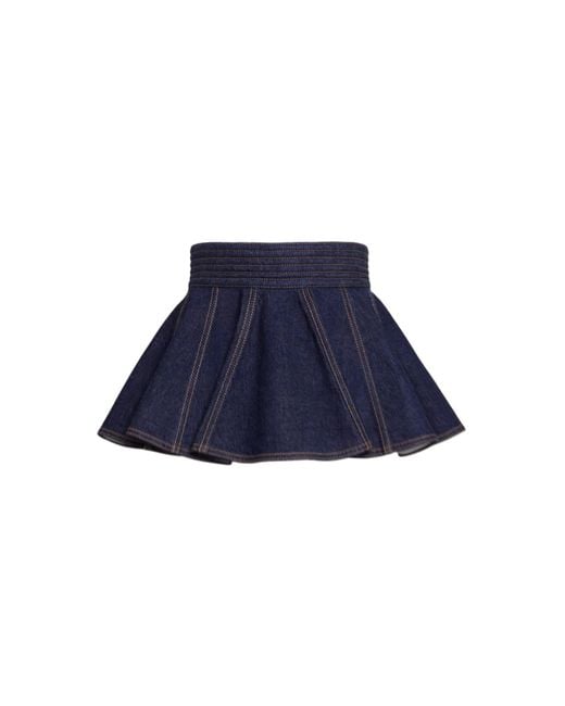 Alaïa Blue Mini Skirts